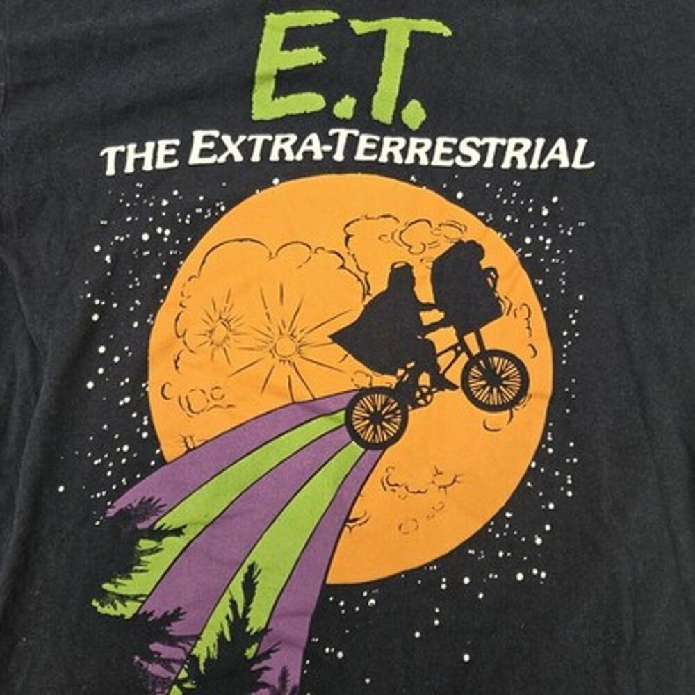 E.T. Shirt Mens Small The Extra Terrestrial Movie Navy Blue Graphic Tee